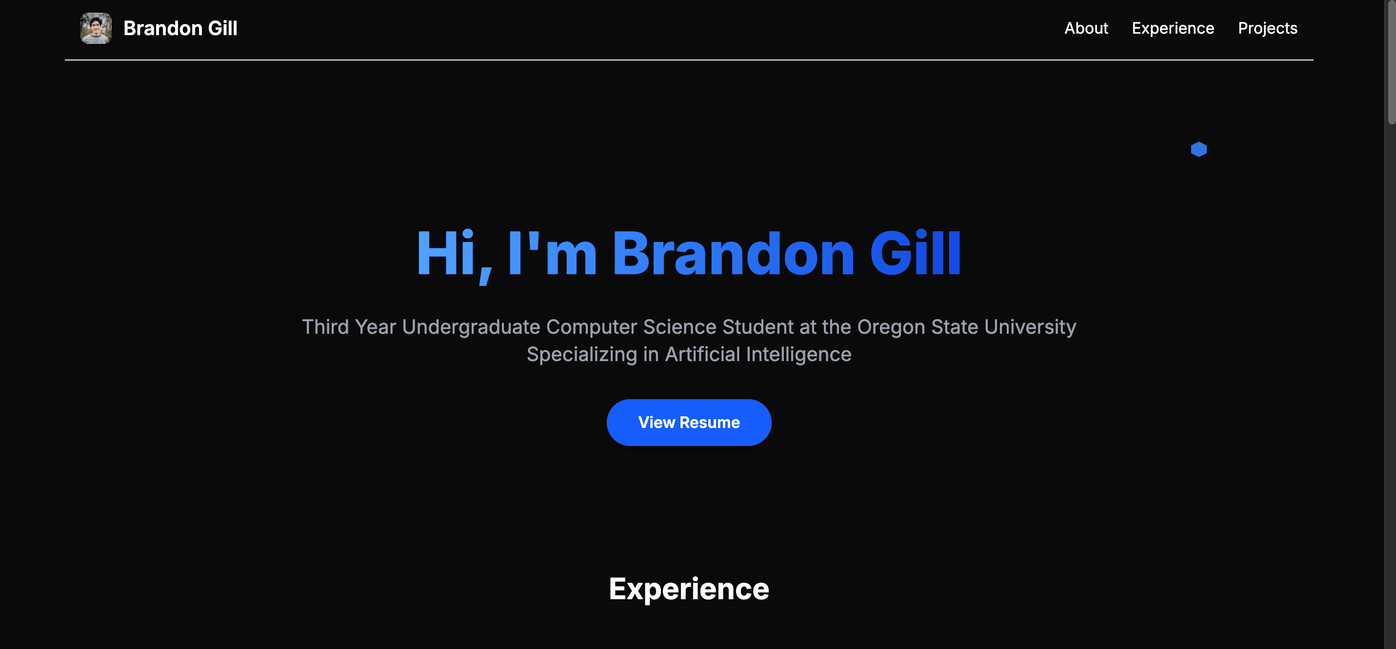 Personal Portfolio Website